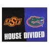 Oklahoma State - Florida House Divided Rug 33.75"x42.5"