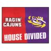 UL-Lafayette / LSU House Divided Rug 33.75"x42.5"