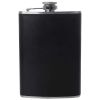 8oz ss flask w/black wrap