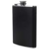 8oz ss flask w/black wrap