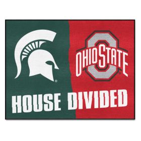 Michigan State - Ohio State House Divided Rug 33.75"x42.5"