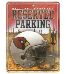 Arizona Cardinals Metal Parking Sign Special Order