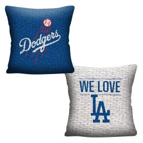 Dodgers OFFICIAL "Invert" Woven Pillow