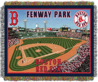 Fenway Park OFFICIAL Major League Baseball; "Stadium" 48"x 60" Woven Tapestry Throw by The Northwest Company