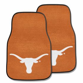 Texas 2-pc Carpeted Car Mats 17"x27"