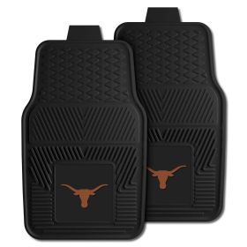 Texas 2-pc Vinyl Car Mats 17"x27"