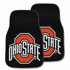 Ohio State 2-pc Carpeted Car Mats 17"x27"