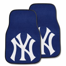 MLB - New York Yankees 2-pc Carpeted Car Mats 17"x27"