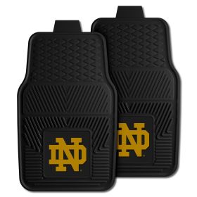 Notre Dame 2-pc Vinyl Car Mats 17"x27"