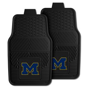 Michigan 2-pc Vinyl Car Mats 17"x27"