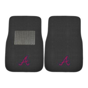 MLB - Atlanta Braves 2-pc Embroidered Car Mat Set