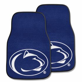 Penn State 2-pc Carpeted Car Mats 17"x27"