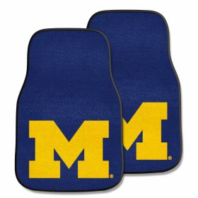 Michigan 2-pc Carpeted Car Mats 17"x27"