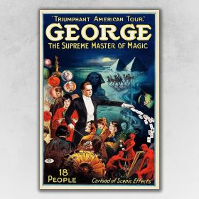 George The Supreme Master Vintage Magic Unframed Print Wall Art