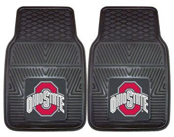 Ohio State Buckeyes Heavy Duty 2-Piece Vinyl Car Mats