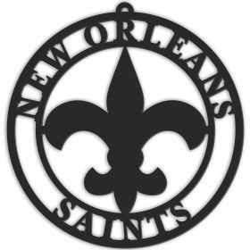 New Orleans Saints Sign Door Hanger 16 Inch