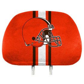 Cleveland Browns Headrest Covers Full Printed Style - Special Order