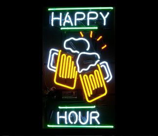 Happy Hour Neon Bar Sign