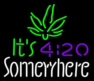 It's 4:20 Somewhere Neon Bar Sign