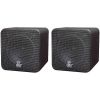 Pyle Home PCB4BK 4" 200-Watt Mini-Cube Bookshelf Speakers (Black)