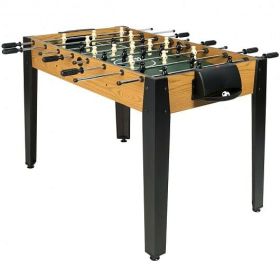 48 Inch Competition Sized Home Recreation Wooden Foosball Table-Brown