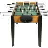 48 Inch Competition Sized Home Recreation Wooden Foosball Table-Brown