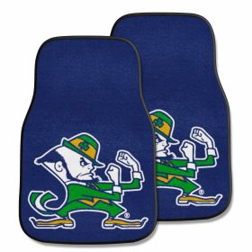 Notre Dame 2-pc Carpeted Car Mats 17"x27" (SKU: 6037)